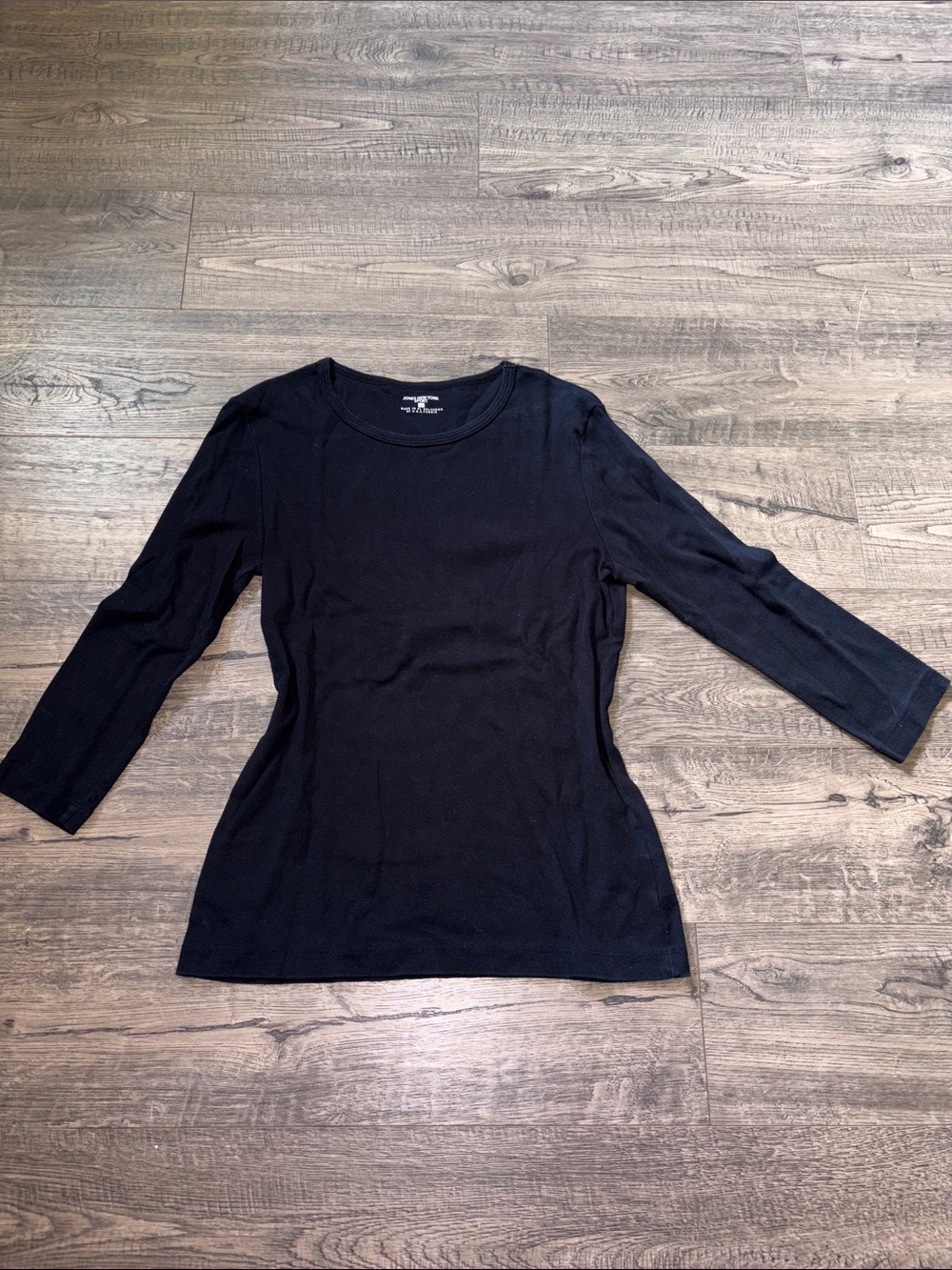 Jones New York Sport 3/4 Sleeve Scoop Neck Top